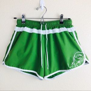 Athleta Green Athletic Workout Shorts size Small